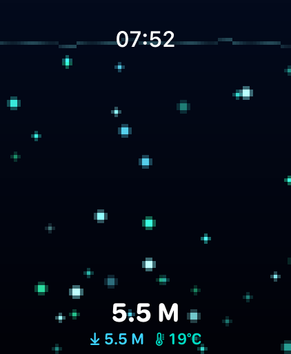 Bioluminescence scene