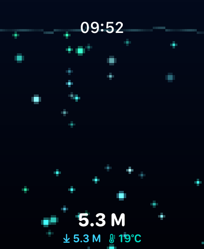 Bioluminescence scene