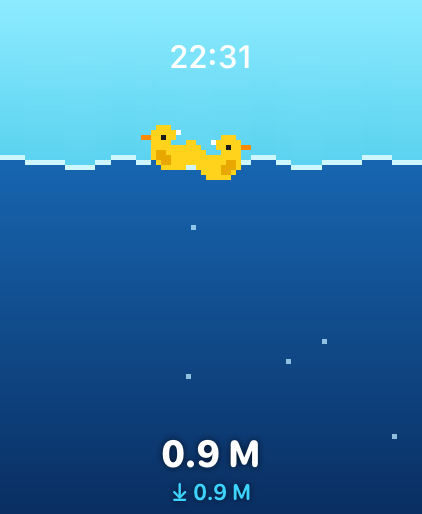 Submerged: ducks with live depth